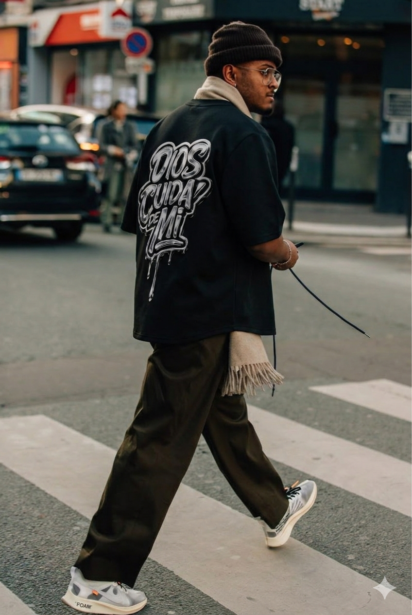 Dios Cuida De Mi - Oversize T-Shirt