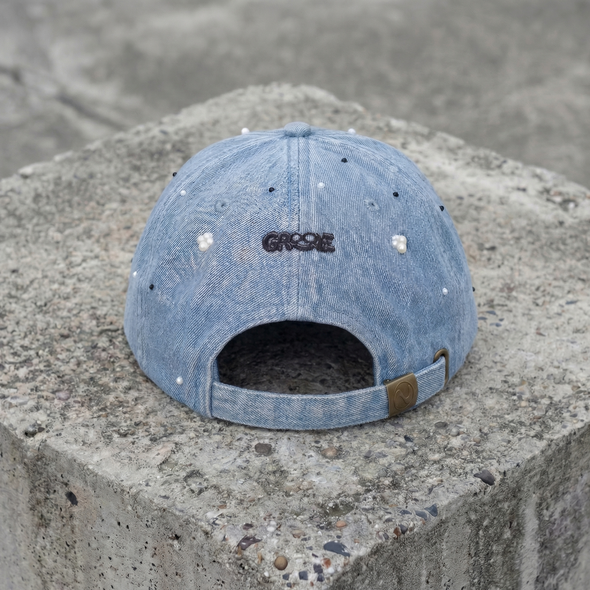Soft Drip Pearl Denim Cap