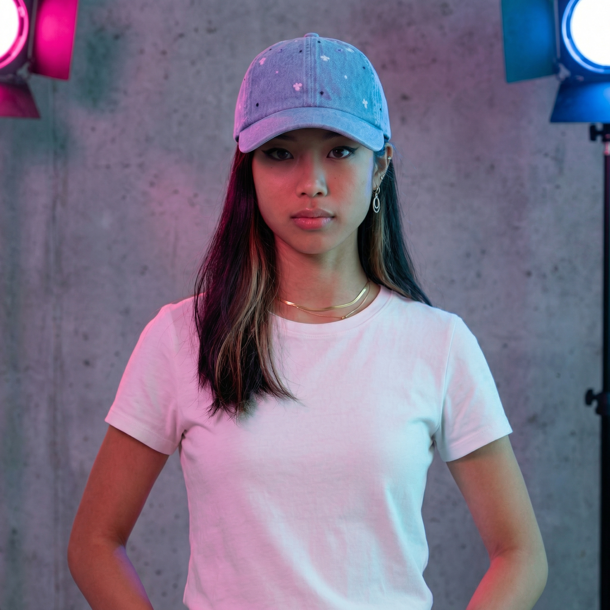 Soft Drip Pearl Denim Cap